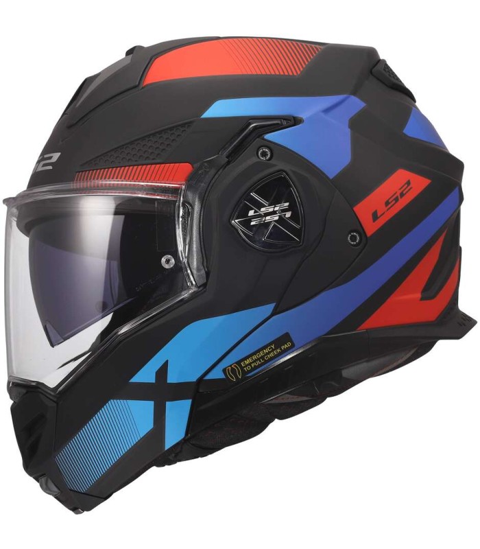 Casco LS2 FF901 Advant X Nova nero rosso blu