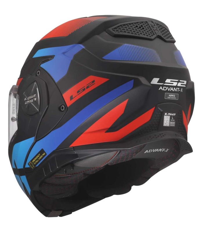 Casco LS2 FF901 Advant X Nova nero rosso blu