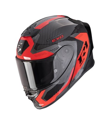 Casco Scorpion Exo R1 Evo Carbon Air Propel rosso