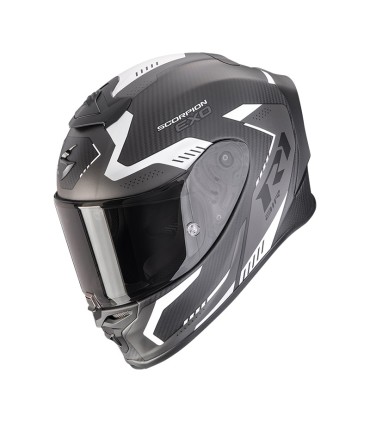 Casco Scorpion Exo R1 Evo Carbon Air Propel argento opaco