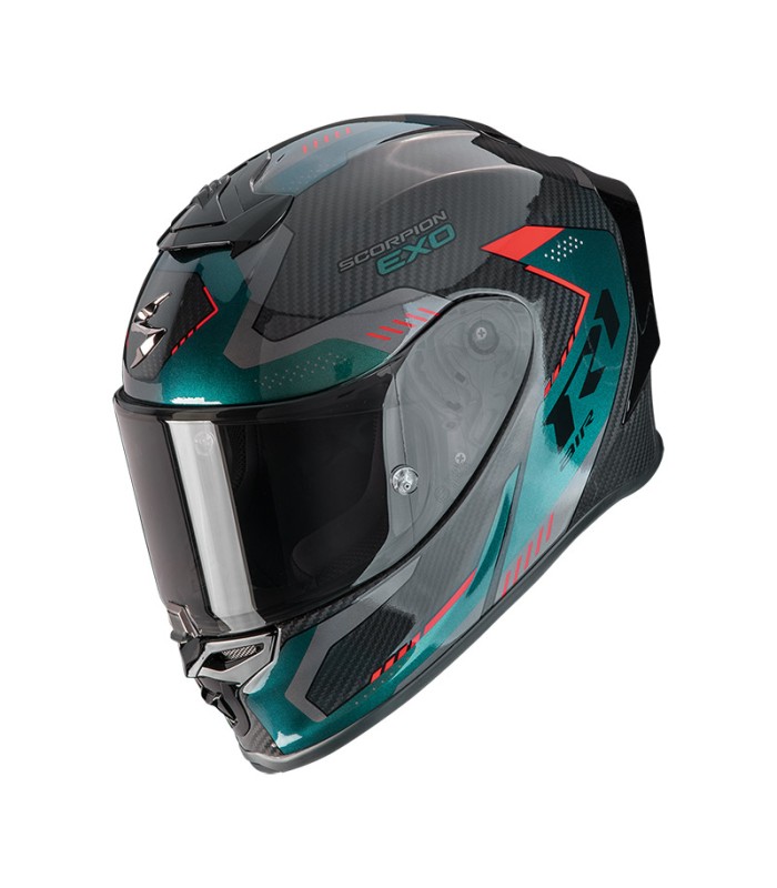 Casco Scorpion Exo R1 Evo Carbon Air Propel verde