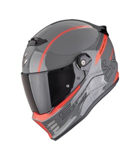 Casque Scorpion Covert FX Danko gris rouge