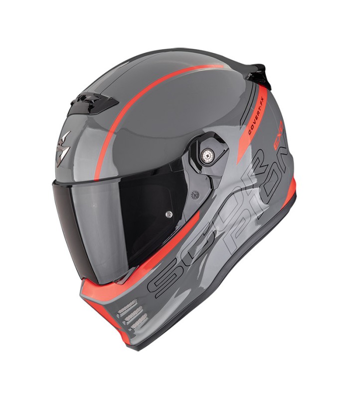 Casco Scorpion Covert FX Danko grigio rosso