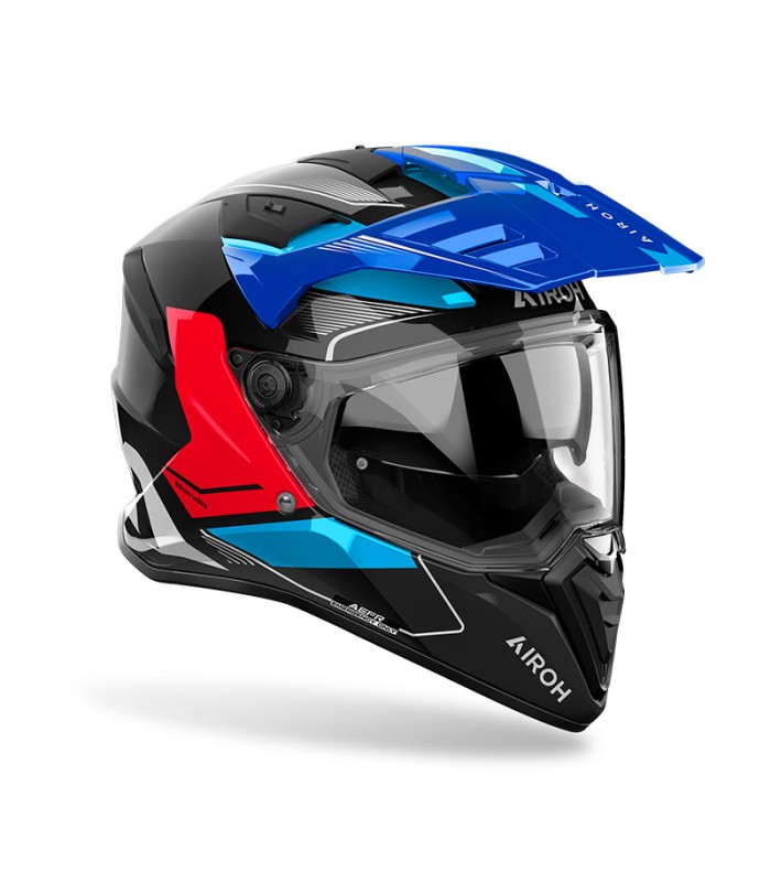 Casque Airoh Bandit Tune bleu rouge