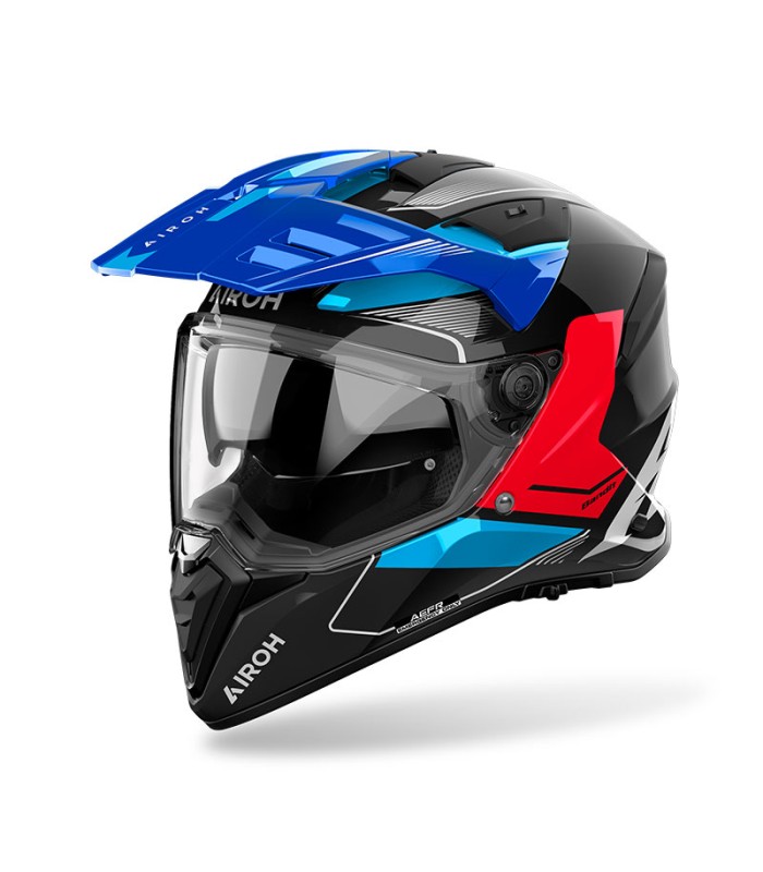 Casco Airoh Bandit Tune blu rosso