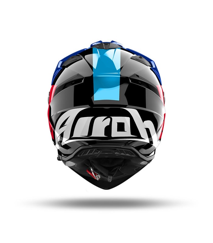 Casque Airoh Bandit Tune bleu rouge