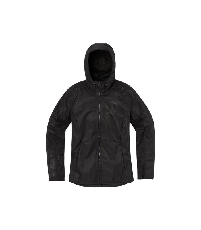 Veste femme moto Icon Airform noir