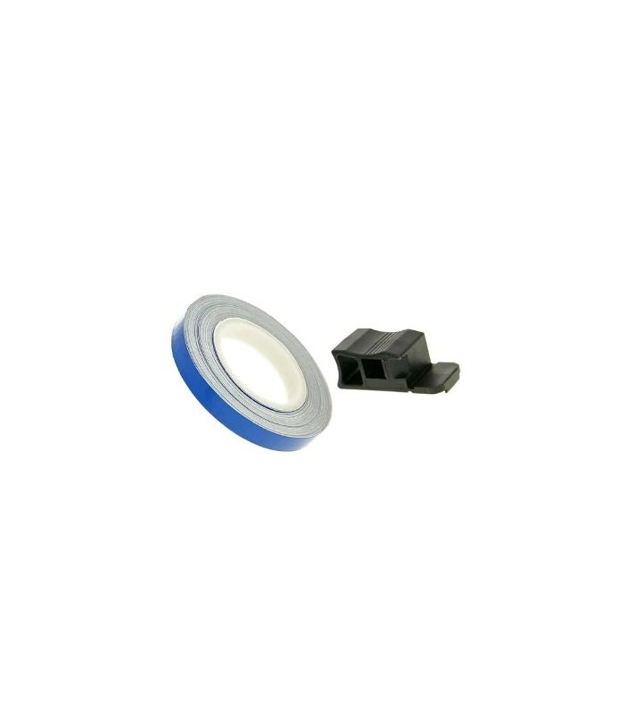 Autocollants jantes 7 mm pour moto e scooter bleu