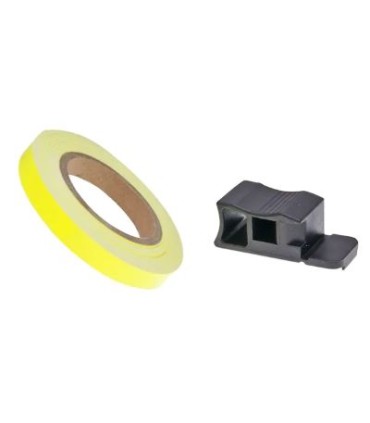 Autocollants jantes 7 mm pour moto e scooter jaune