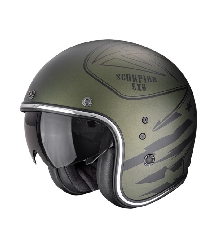 Jet Scorpion Belfast Evo Dawg green matt helmet