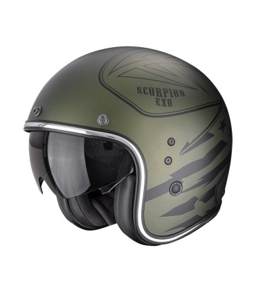Jet Scorpion Belfast Evo Dawg green matt helmet