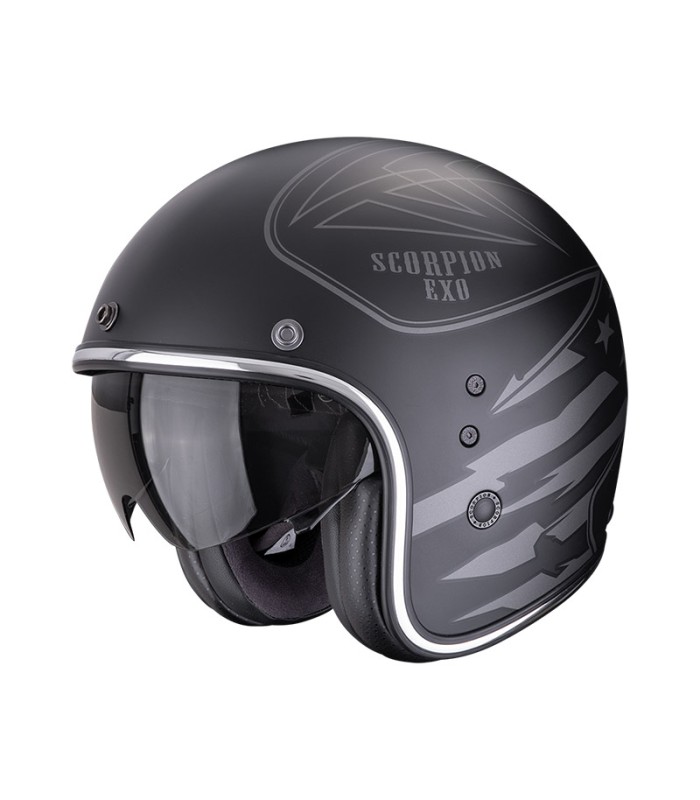 Helm jet Scorpion Belfast Evo Dawg schwarz matt