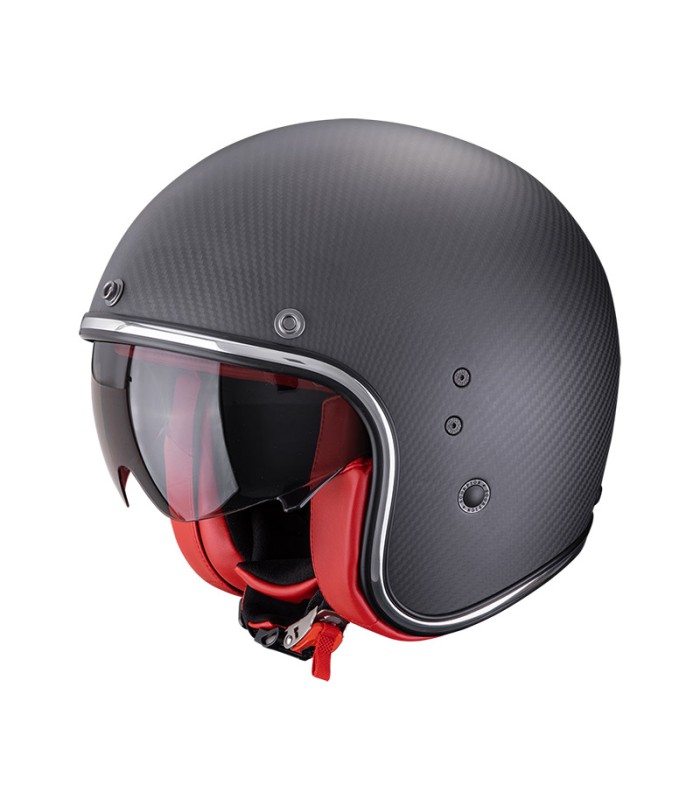 Jet Scorpion Belfast Evo carbon matt red helmet