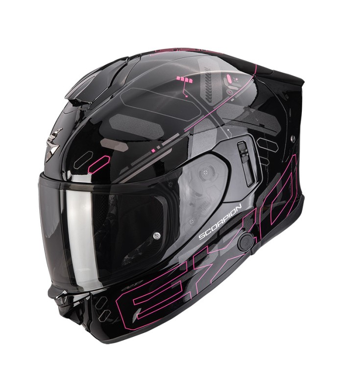 Casque Scorpion Exo 530 Air Fond noir pink
