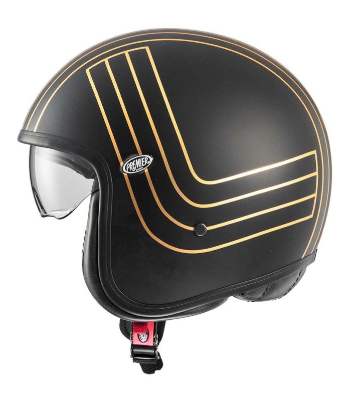 jet helm Premier Vintage EX GOLD CHROMED BM matt