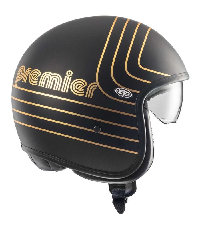 Casque jet Premier Vintage EX GOLD CHROMED BM matt