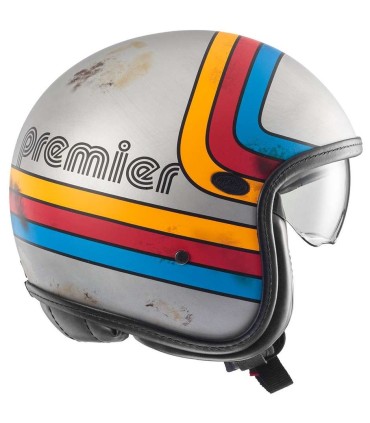 Helm Premier Vintage PLATINUM ED. EX 77 BM Silber matt