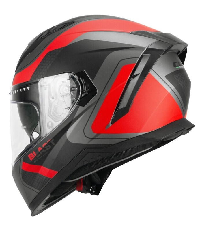 Casque CGM 311R Blast Race rouge matt