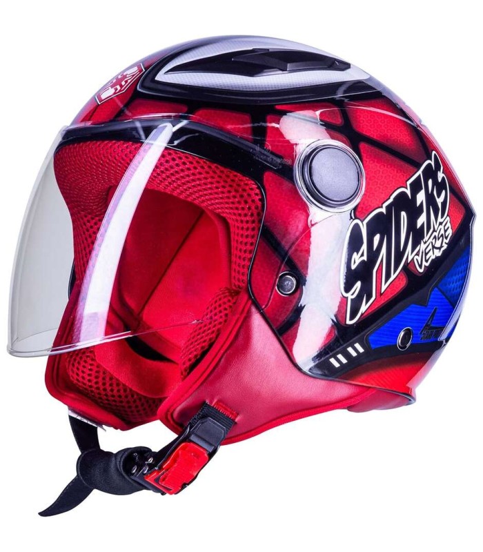 Motorcycle Helmet Jet One Child Junior Spiderman