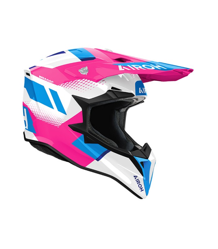 Casco cross Airoh Wraaap Vision rosa