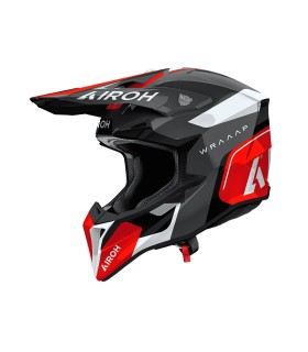 Airoh Wraaap Conquer red helmet