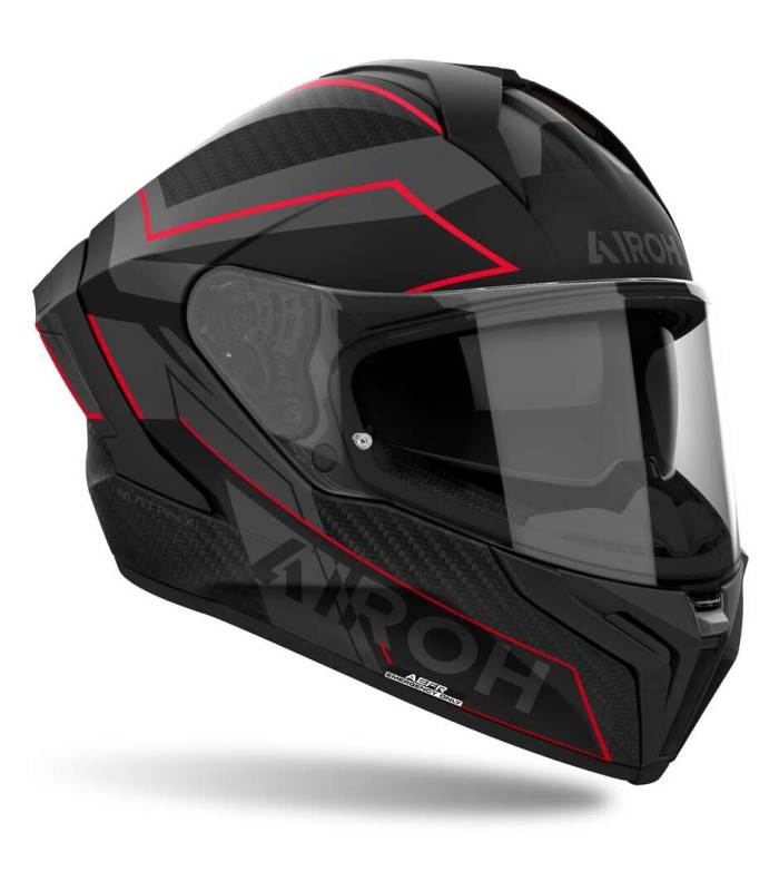 Casque Airoh Matryx Sentinel rouge matt
