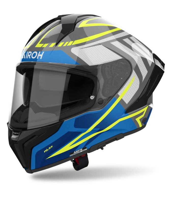 Helm Airoh Matryx Rider blau