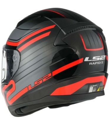 LS2 FF353 Rapid 2 Circuit red helmet