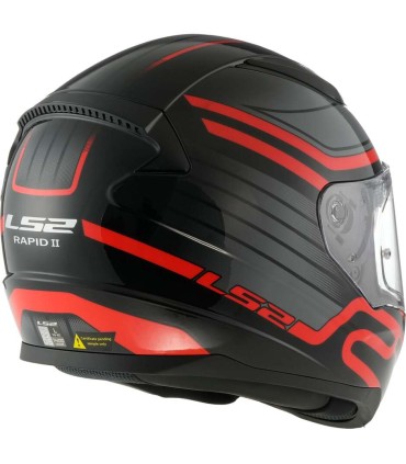 LS2 FF353 Rapid 2 Circuit red helmet