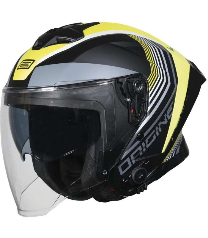 Helm jet mit bluethoot Origine Aprica Shade gelb matt