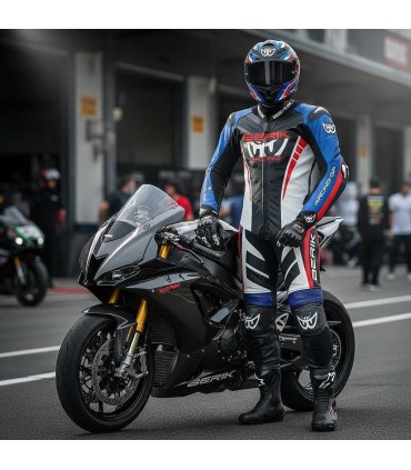 Berik LS1 2.0 blue leather suit
