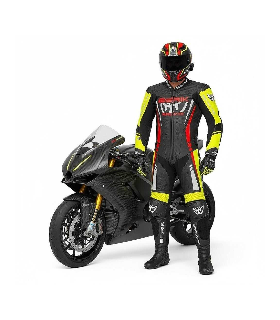Berik Ls1-171334FR black yellow red leather suit