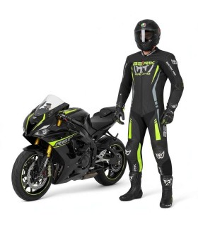 Berik Ls1-171334FR black yellow leather suit