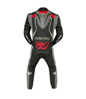 Berik Ls1-171334FR gray red leather suit