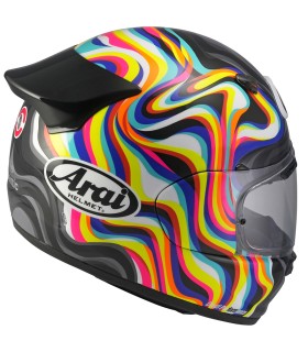 Arai Quantic Swirl white helmet