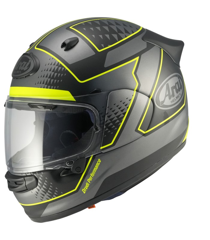 Arai Quantic Giu yellow helmet