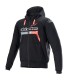 Alpinestars Chrome Ignition Hoodie nera rossa