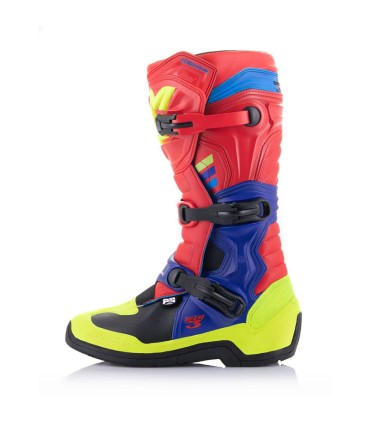 Stiefel cross Alpinestars Tech 3 rot blau