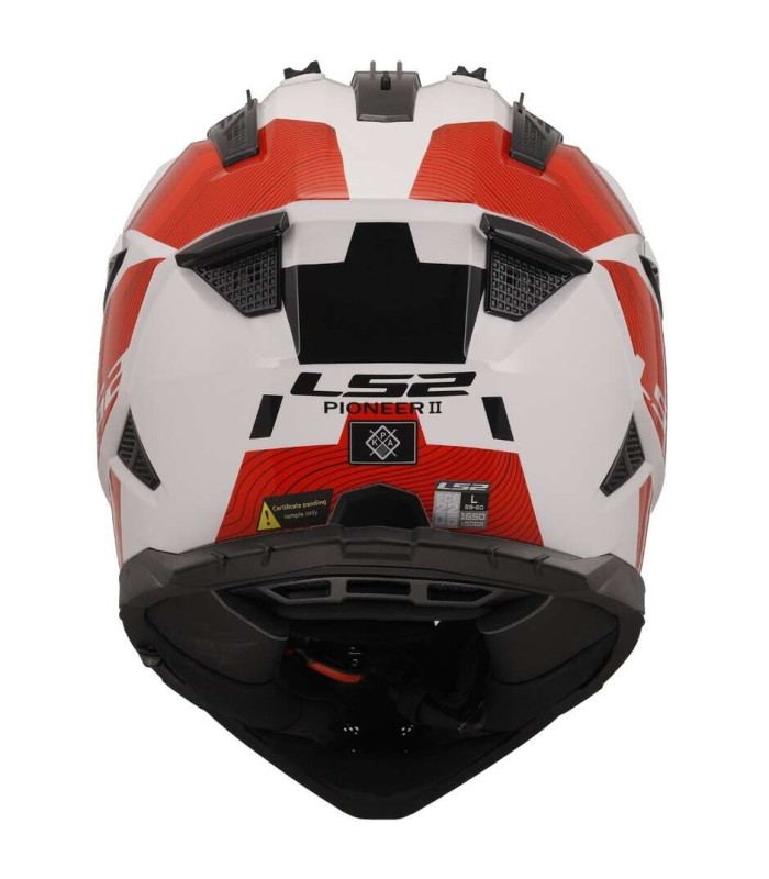 LS2 MX702 Pioneer 2 Hill red helmet
