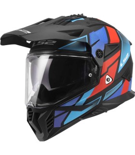 LS2 MX702 Pioneer 2 Block blue helmet