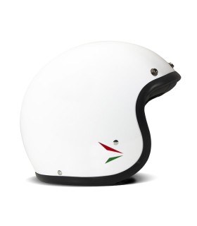 Casque jet DMD Retro Ita blanc