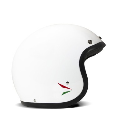 Casque jet DMD Retro Ita blanc