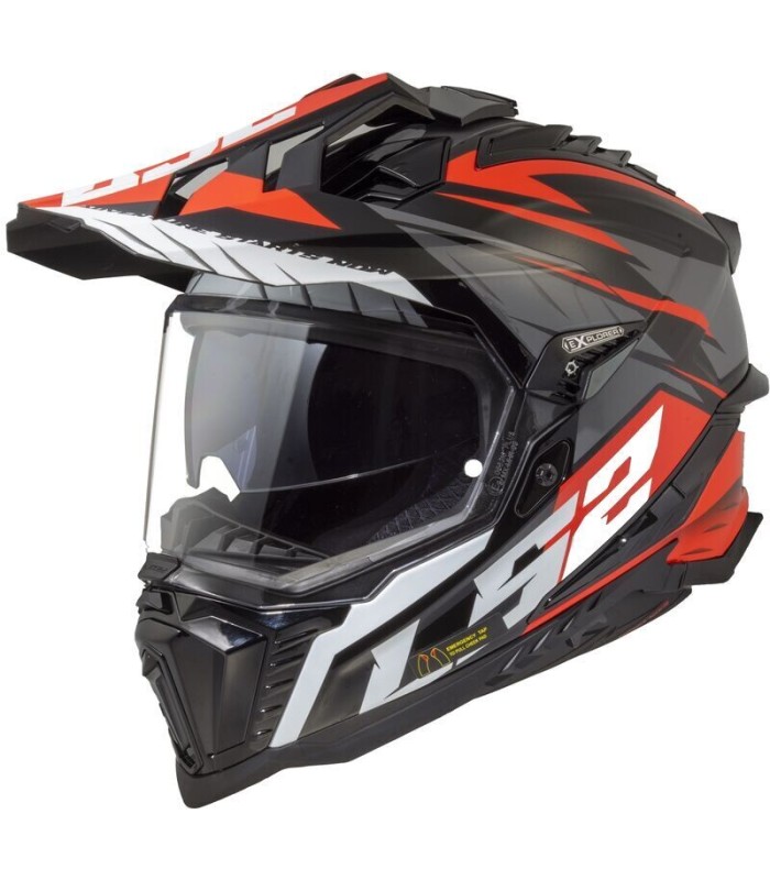Casque LS2 MX701 Explorer Hpfc Spire rouge