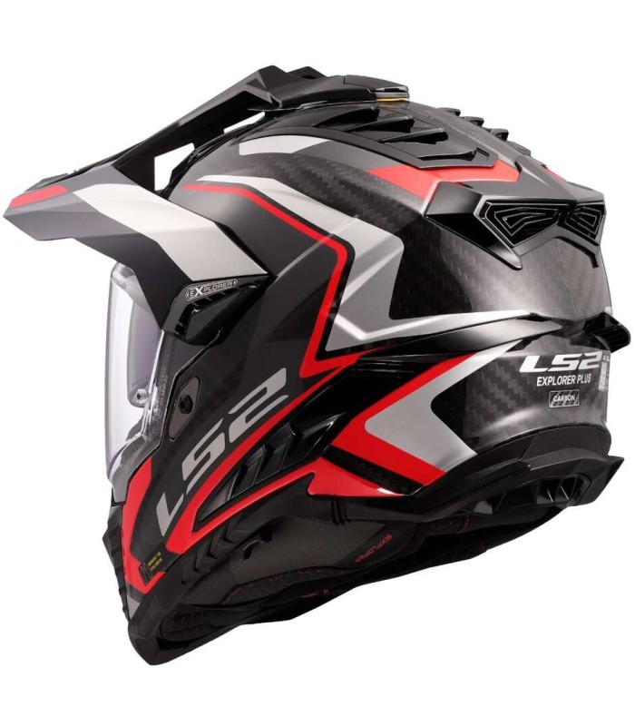 Casco LS2 MX701 Explorer Frontier 2 nero rosso