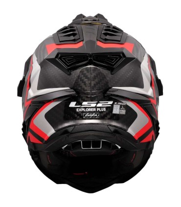 Casco LS2 MX701 Explorer Frontier 2 nero rosso