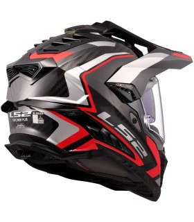 Casque LS2 MX701 Explorer Frontier 2 noir rouge