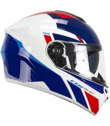 Casque Cgm 568S BER SPORT blanc bleu
