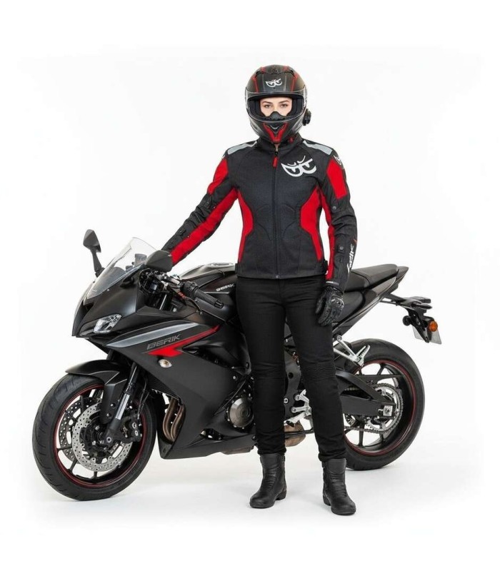 Berik 2.0 NJ-173315 Mesh Air summer lady jacket black red