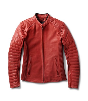 Leder damen jacke Roland Sands Design Maywood maraschino