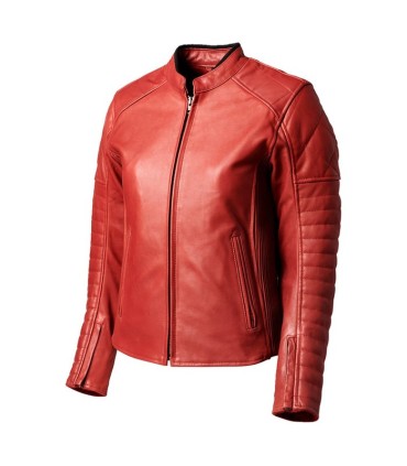 Roland Sands Design Maywood leather lady jacket maraschino
